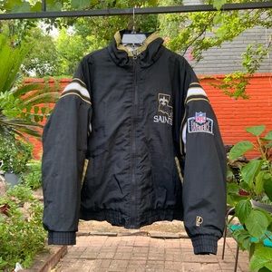 90s Pro Player New Orleans Saints Jacket/ Coat Reversible 🔥🔥
